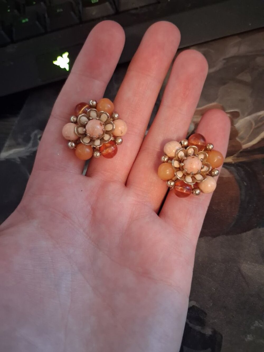 Vintage clip on earrings